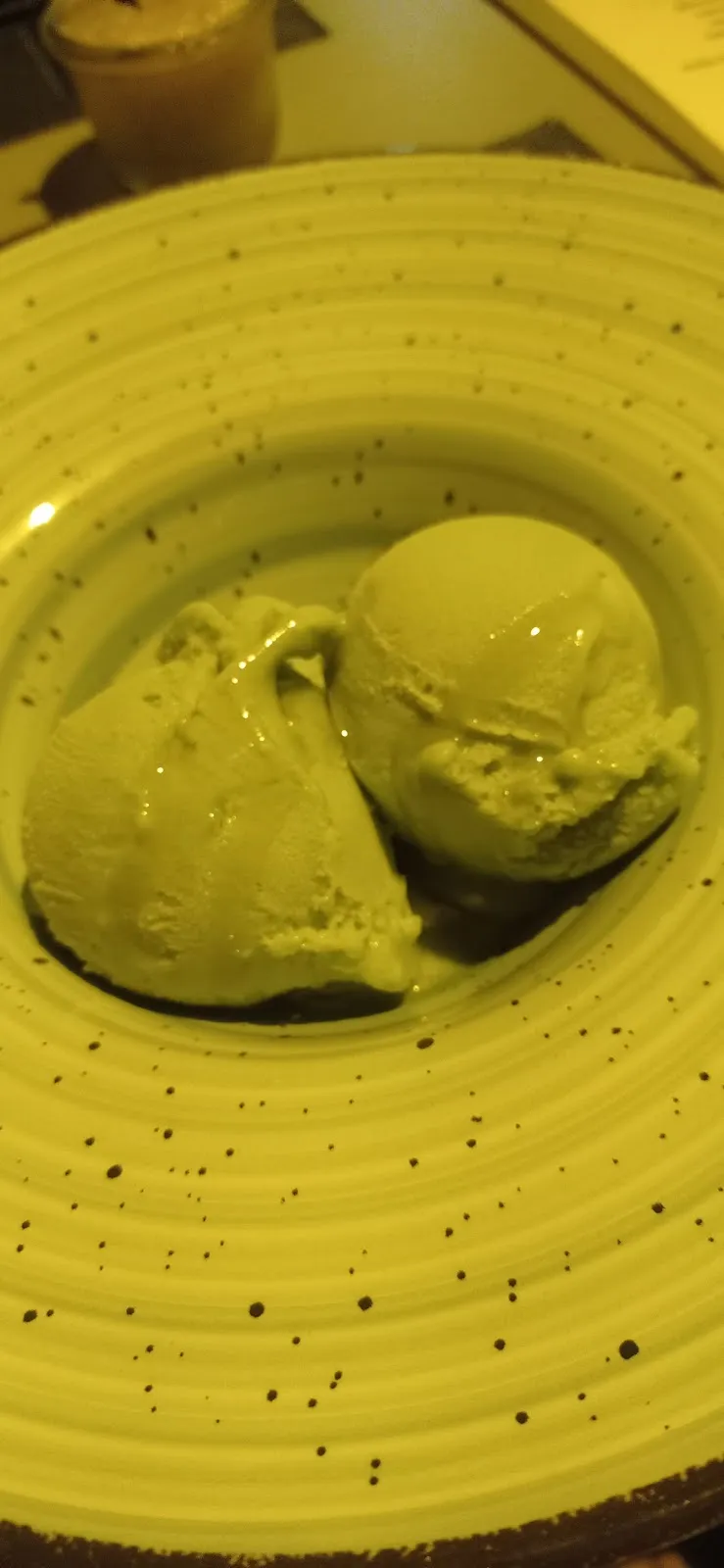 Helado de manzana, de la carta de Mesón Fresor